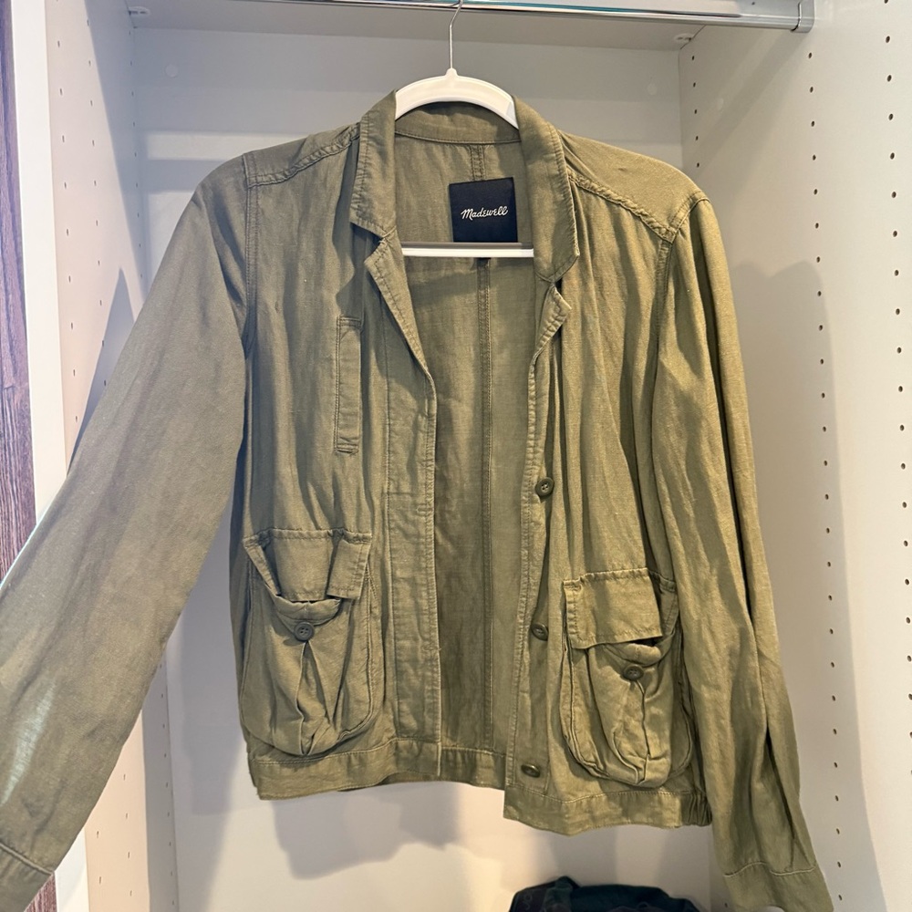 Madewell Green Utility Jacket with Casual Style